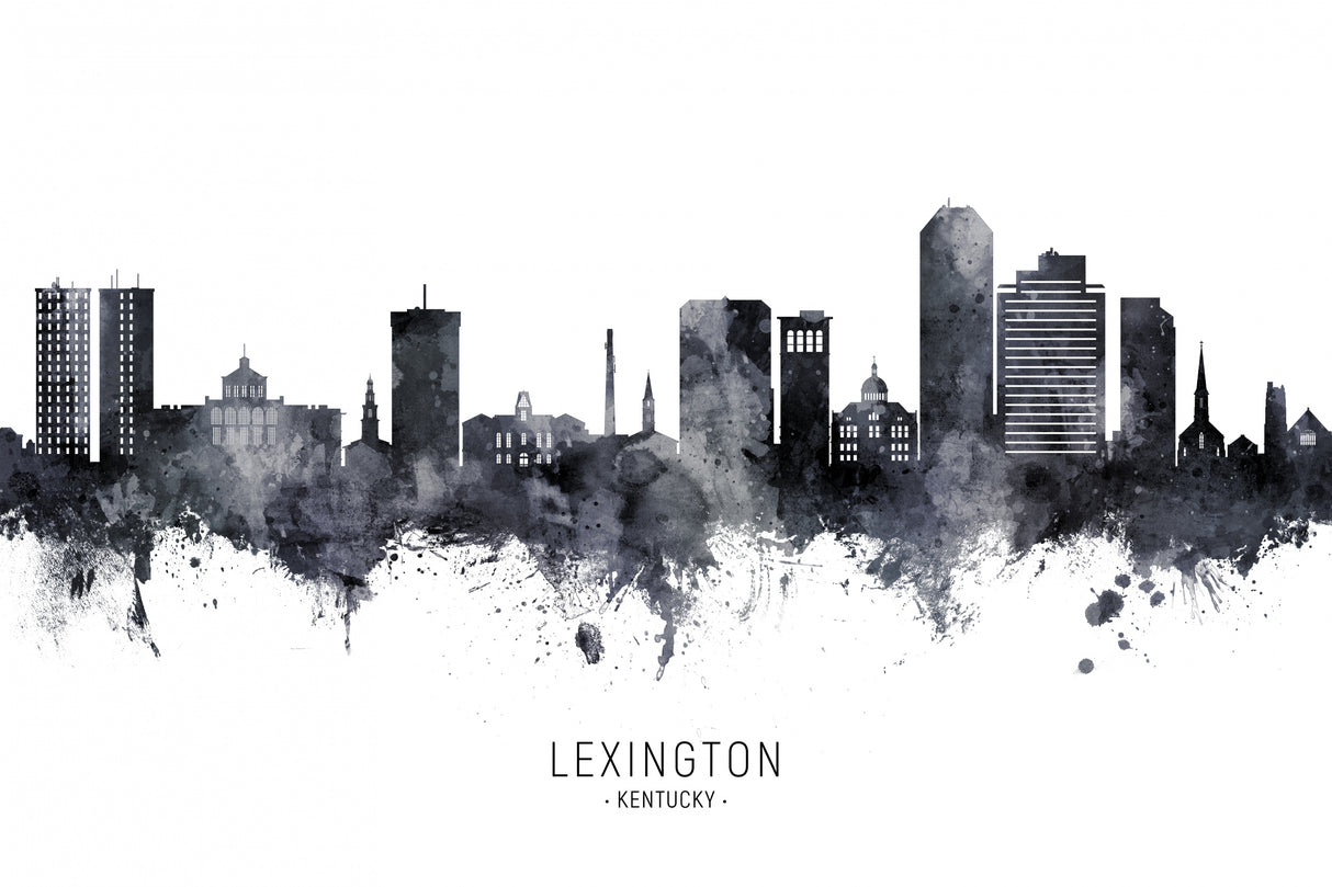 Lexington Kentucky Skyline Poster och Canvastavla