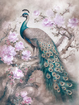 Peacocks Romance Garden Poster och Canvastavla