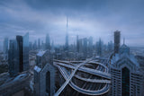 Dubai morning fog Poster och Canvastavla
