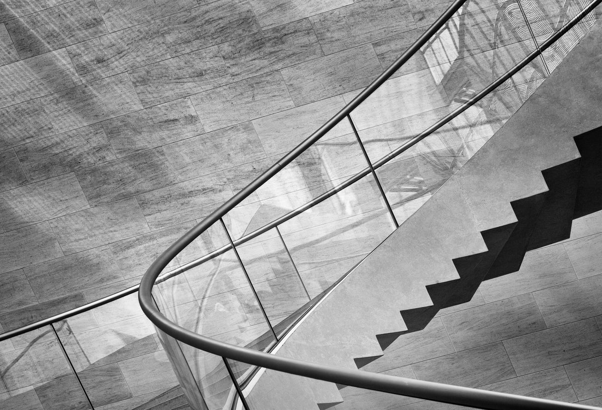 Steel, stone and glass Poster och Canvastavla
