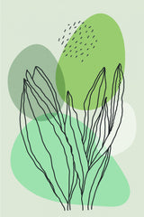 Color Abstract Plants #1 Poster och Canvastavla