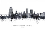 Kingston upon Thames England Skyline Poster och Canvastavla