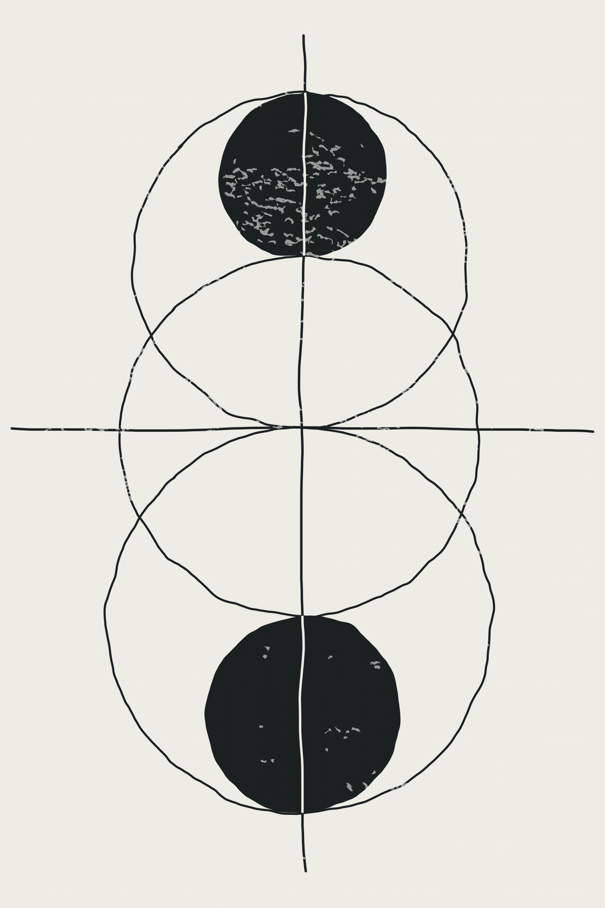 Minimal Geometric Shapes #1 Poster och Canvastavla