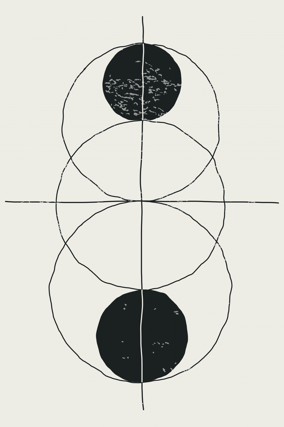Minimal Geometric Shapes #1 Poster och Canvastavla