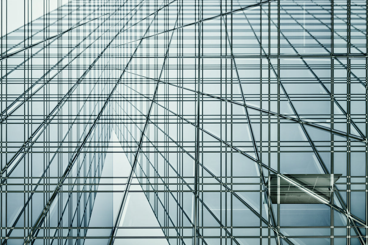 abstract facade with window Poster och Canvastavla
