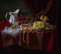 Still life in the Dutch style with a jug Poster och Canvastavla