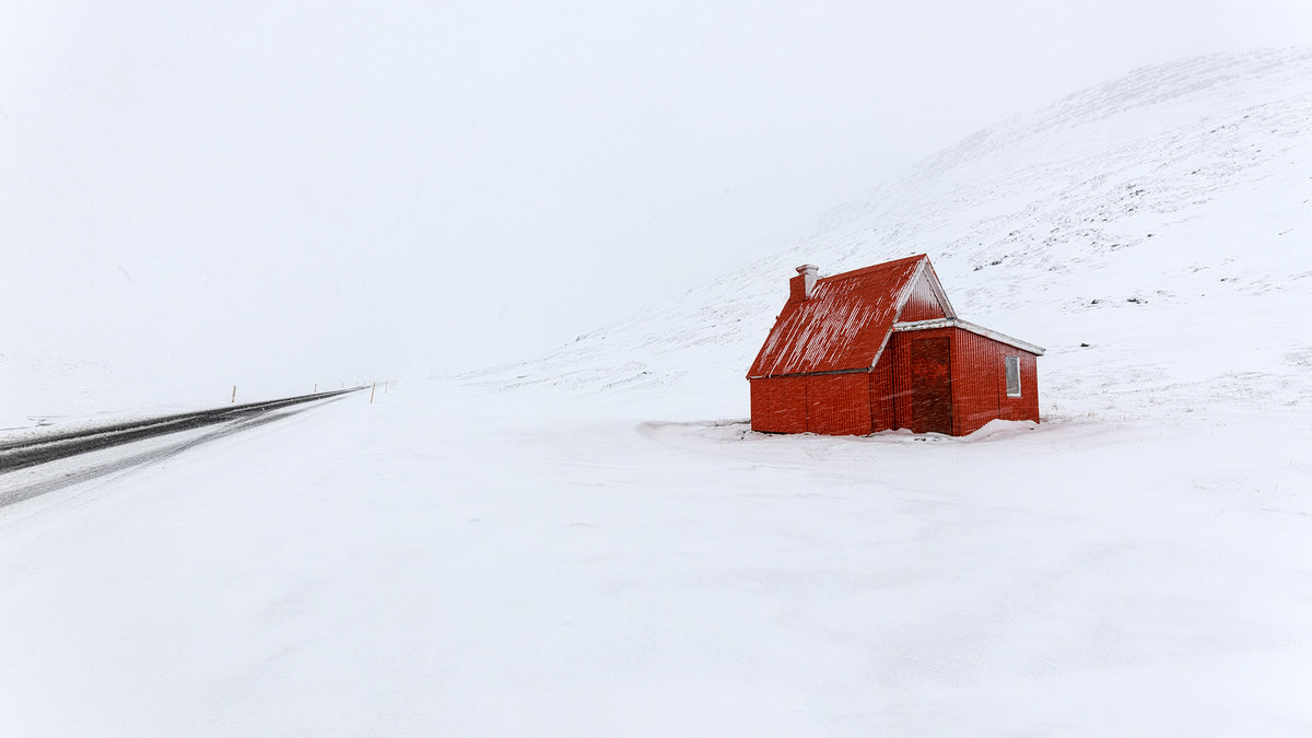 Red little house Poster och Canvastavla