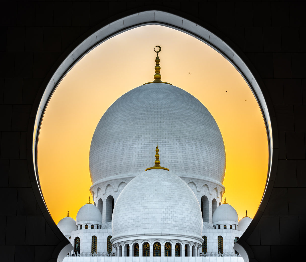 Sunset In Abu Dhabi Poster och Canvastavla