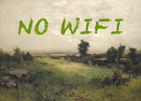 No WiFi / Oil Painting Landscape Poster och Canvastavla