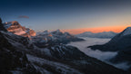 Sunrise after a summer snow storm Poster och Canvastavla