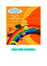 Eat the rainbow Poster och Canvastavla