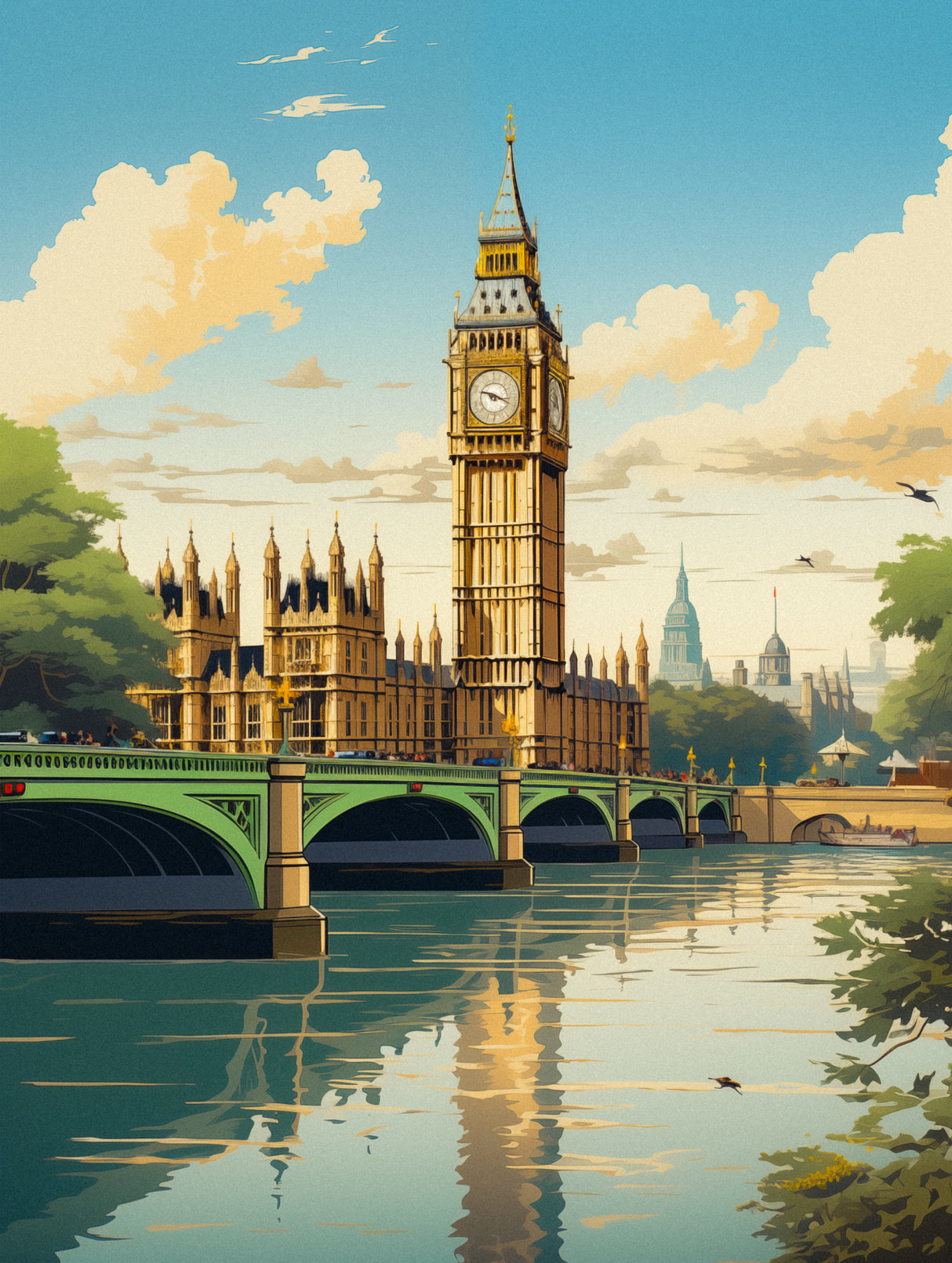 View of London Poster och Canvastavla