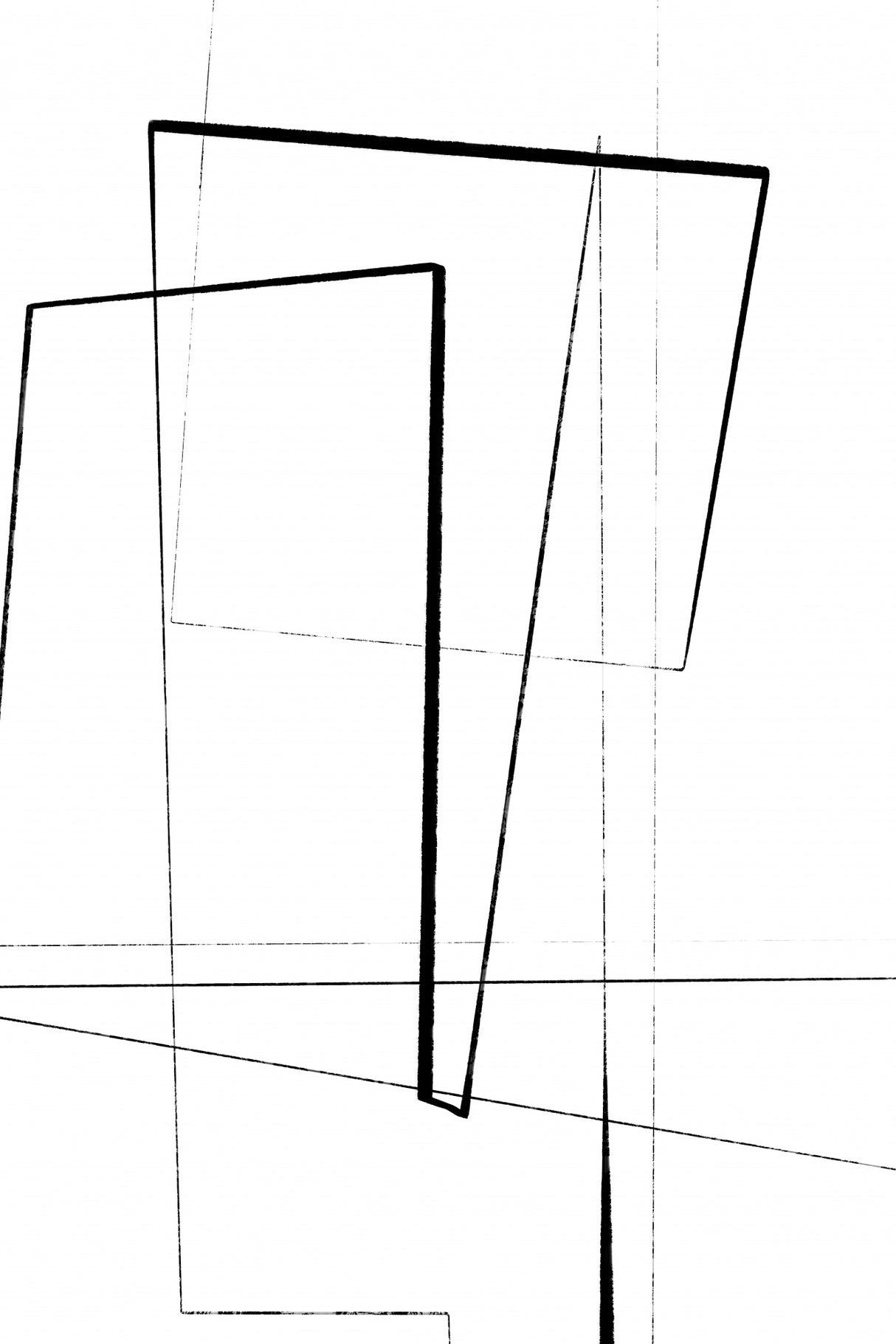 Angular Lines No 2 Poster och Canvastavla