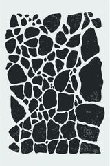 Geometric Rocky Pattern Poster och Canvastavla