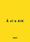 AIK, fotbollsposter, affisch och tavla