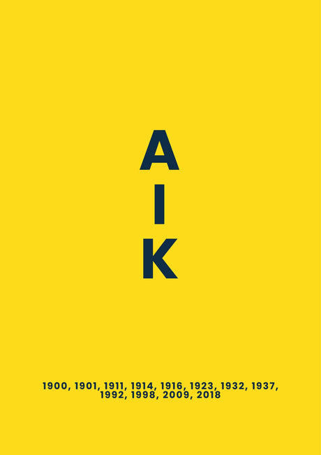 AIK, fotbollsposter, affisch och tavla