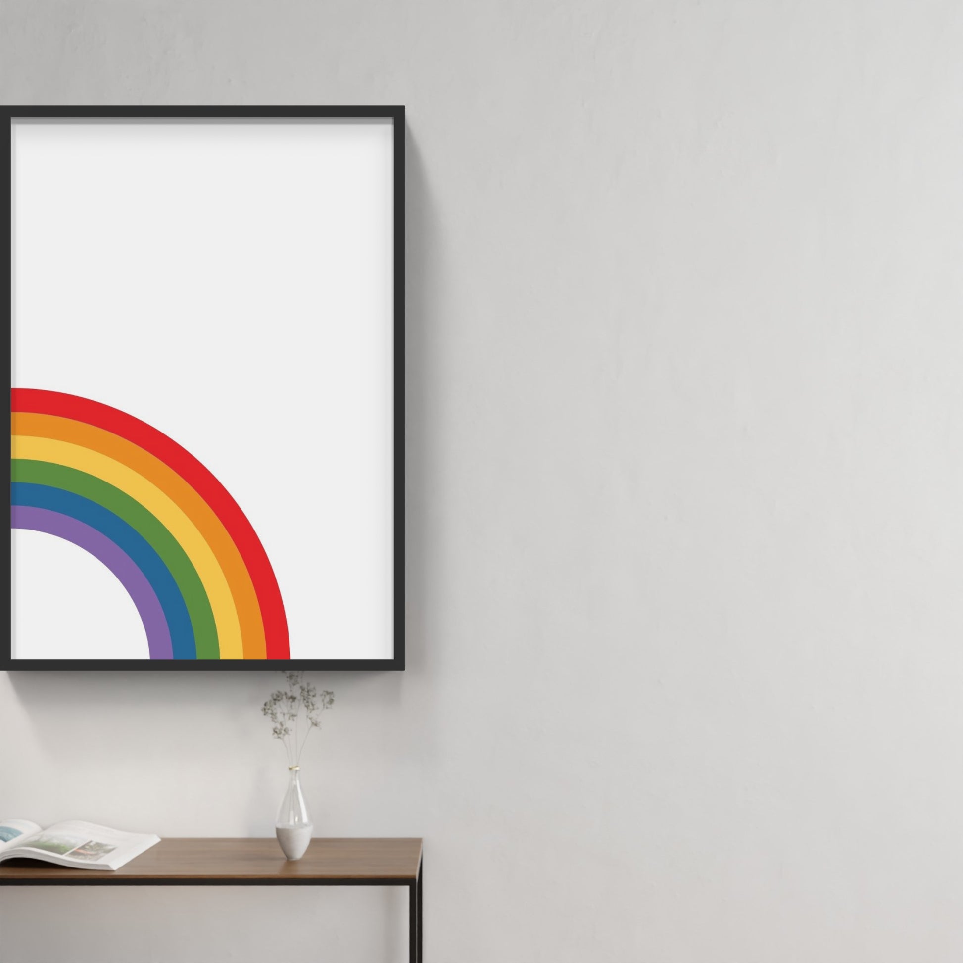 Pride Art - Right Rainbow Poster