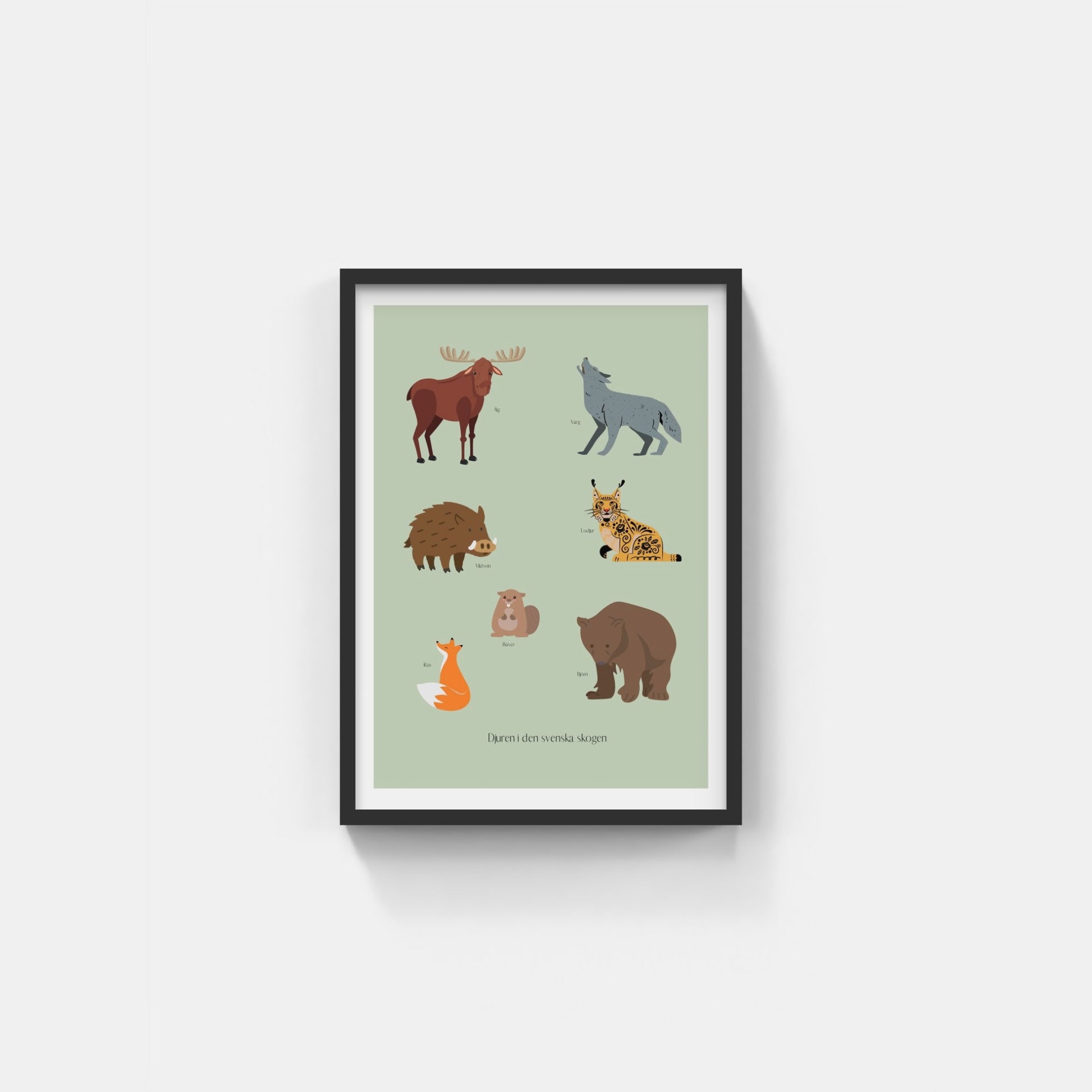 Djuren i den svenska skogen Kunskapsbarnposter