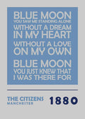 Manchester City Blue Moon Vas och keramikposter