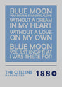 Manchester City Blue Moon Vas och keramikposter