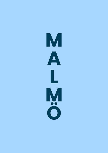 Malmö FF: Malmö ljussblå med svart text V