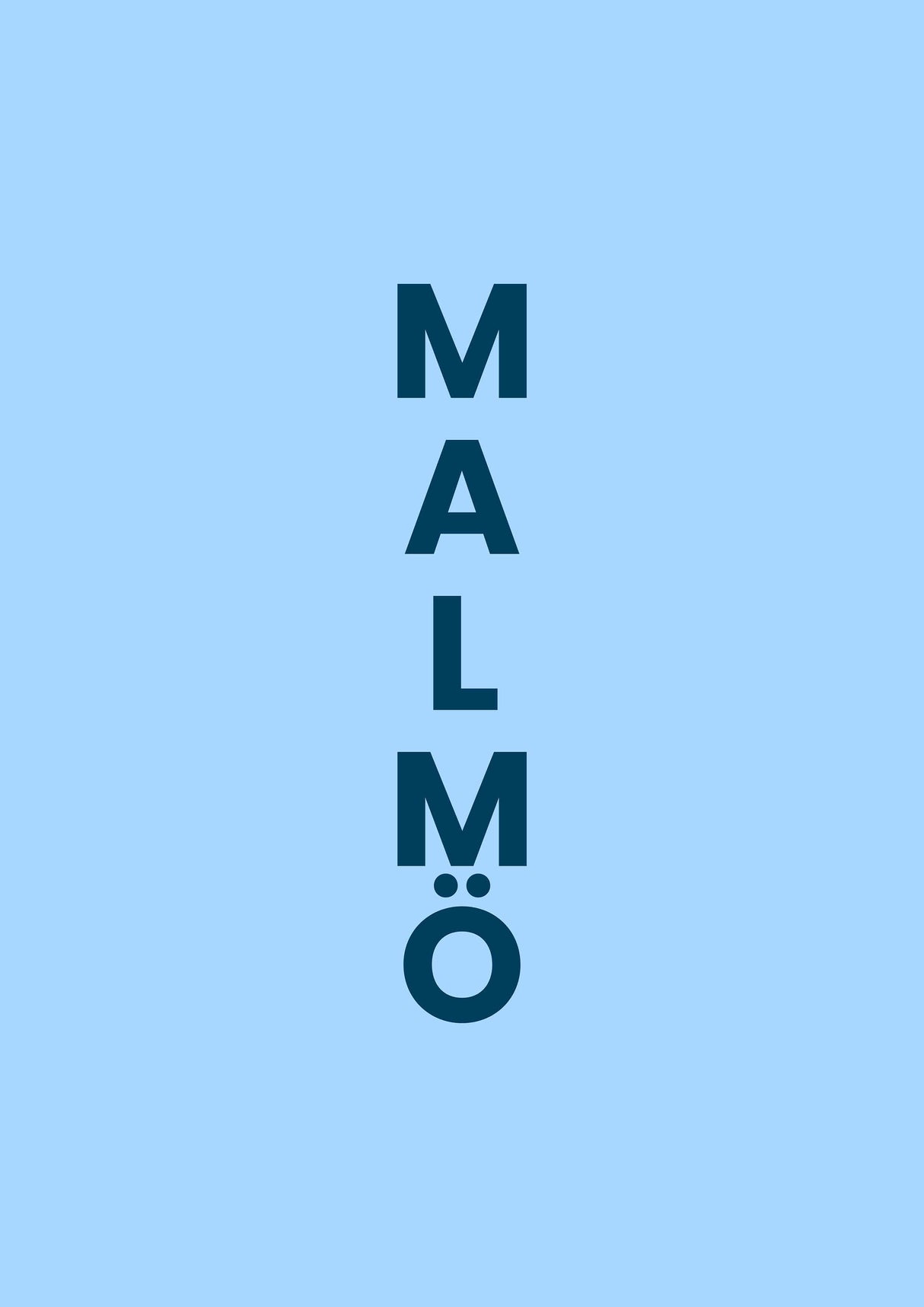 Malmö FF: Malmö ljussblå med svart text V