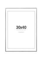 Metallram silver 30x40