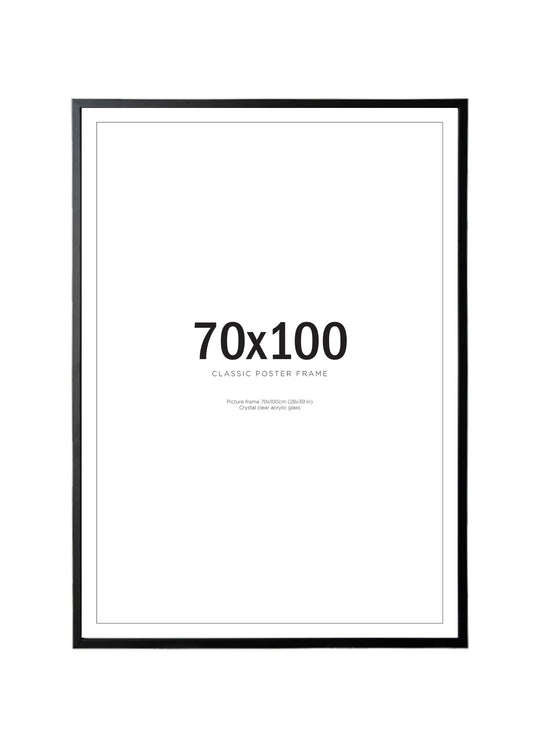 Tavelram svart 70x100