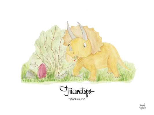 Triceratops poster