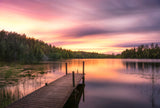 Pink lake Poster och Canvastavla
