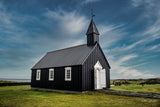 Black Church in Iceland Poster och Canvastavla