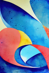 Nature Inspired Abstract Watercolor  (Day 30) Poster och Canvastavla