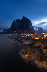 Hamnøy at dawn Poster och Canvastavla