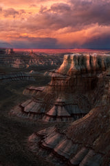 Evening Glow over the Grand Vista Poster och Canvastavla