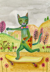 Pizza Cat Poster och Canvastavla