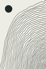 Boho Lines Series #4 Poster och Canvastavla