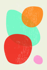 Bright Abstract Shapes #1 Poster och Canvastavla