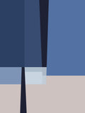 Blue Lines 1 Poster och Canvastavla