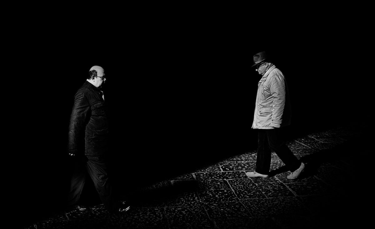 Napoli B&amp;W_2 Poster och Canvastavla
