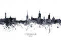 Stockholm Sweden Skyline Poster och Canvastavla