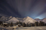 Winterevening in the mountains Poster och Canvastavla