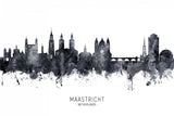 Maastricht The Netherlands Skyline Poster och Canvastavla