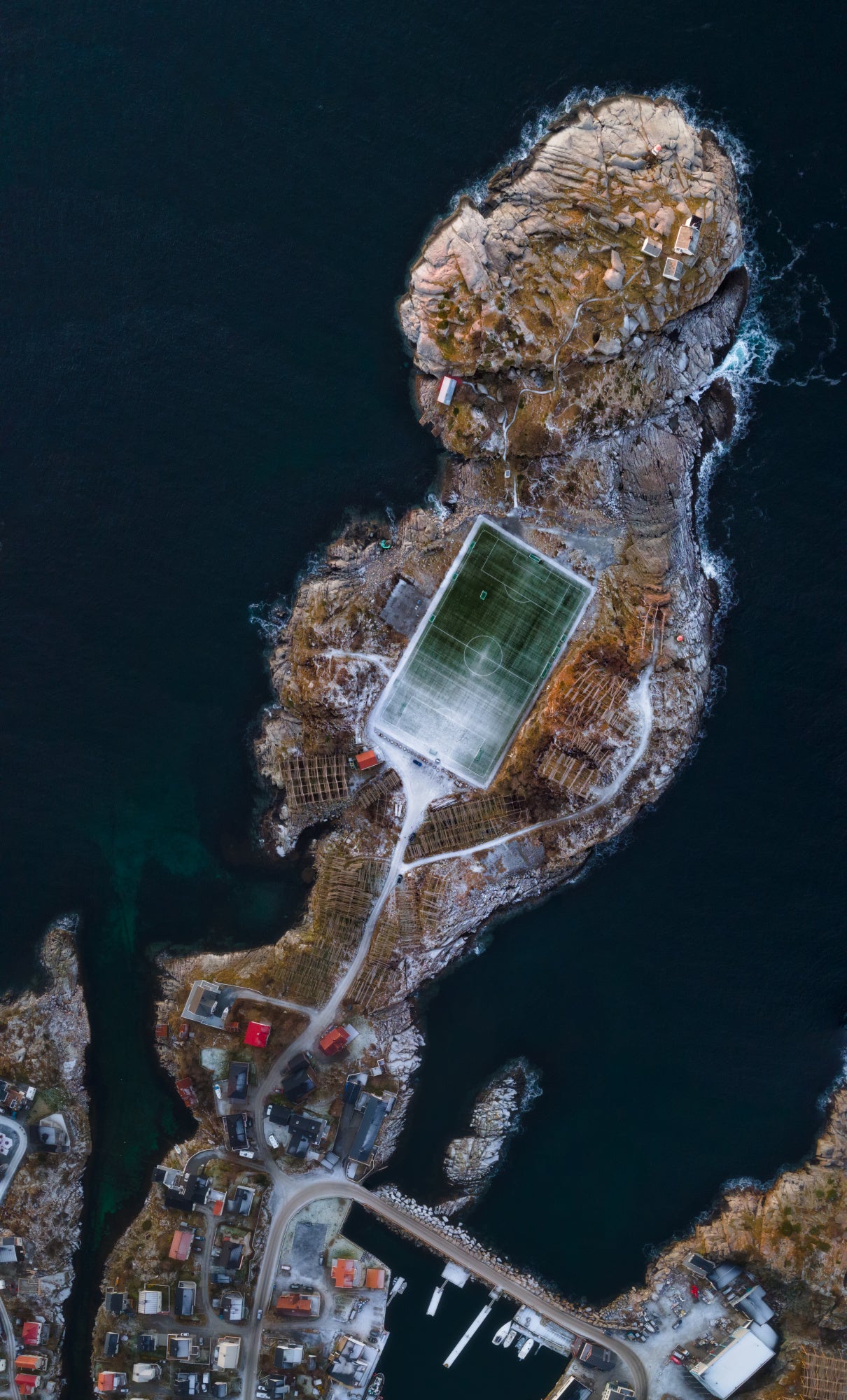 Henningsvaer Footbal Stadion Poster och Canvastavla