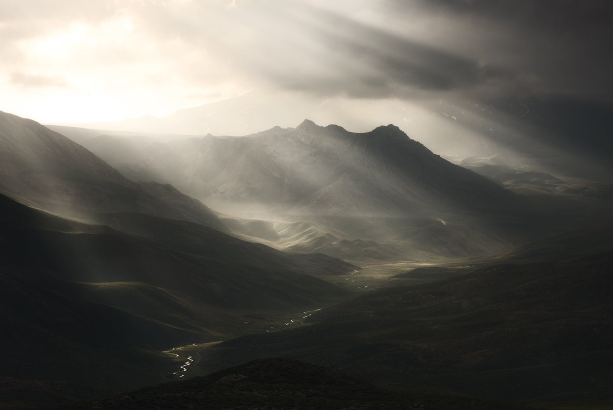 Sun Rays Mood Poster och Canvastavla