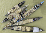 Floating jute market Poster och Canvastavla