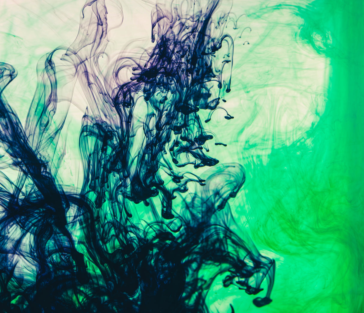 Acrylic colors and ink in water Poster och Canvastavla