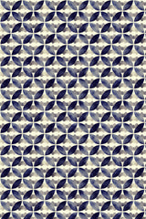Round Watercolor Pattern Poster och Canvastavla