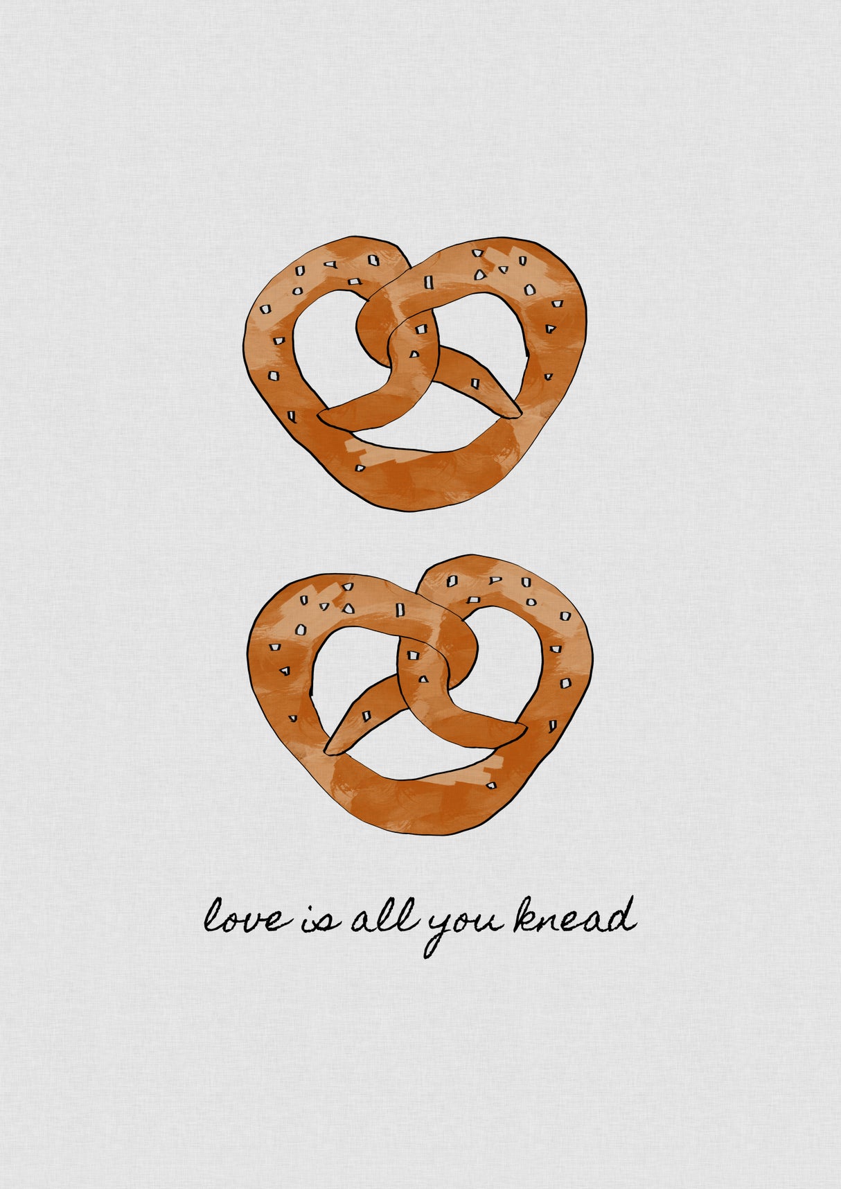Love Is All You Knead Poster och Canvastavla