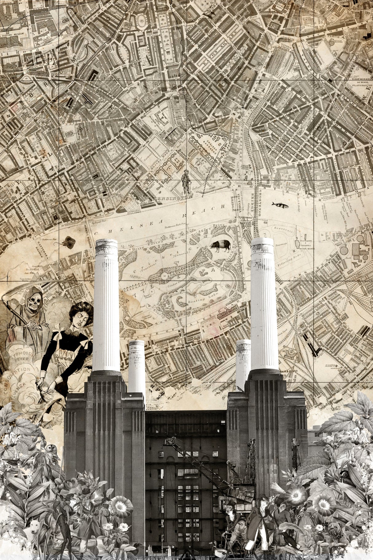 London Battersea (City Breaks) Poster och Canvastavla