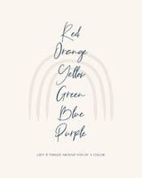 Rainbow Ground Poster och Canvastavla